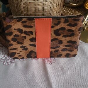 IPSY Leopard Print Cosmetic  Bag Pouch Makeup Travel Bag